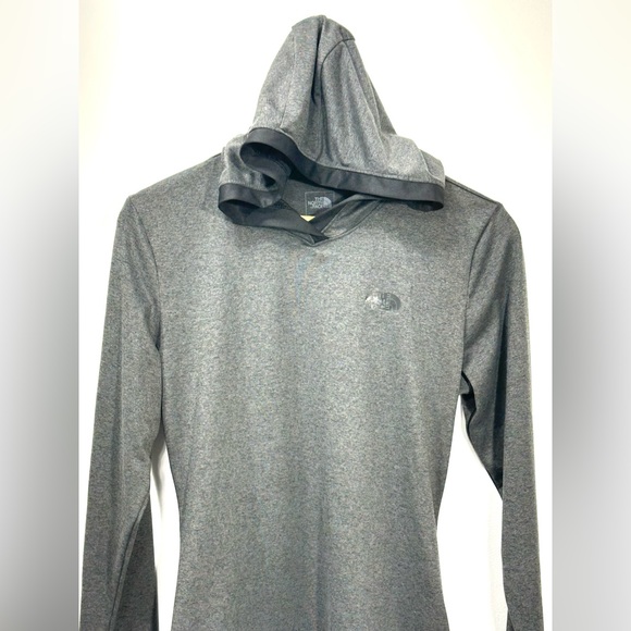 New The North Face Reactor Hoodie Womens Black & Gray - Picture 4 of 12